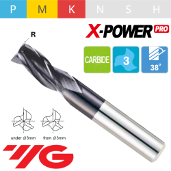 Fresa MD Z3 Hélice 38º X-POWER Pro