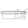 4 FLUTE STUB LENGTH CORNER RADIUS