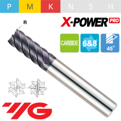 Fresa MD Z6-8 Hélice 45º X-POWER Pro Serie Larga