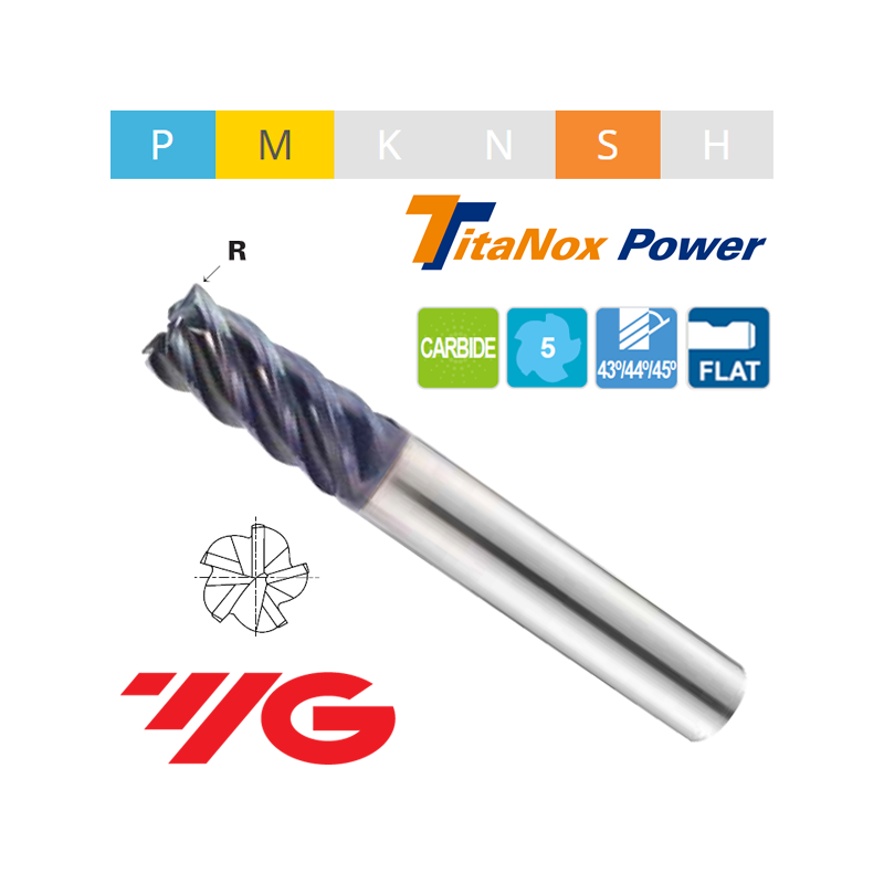 TitaNox-POWER Fresa MD Z5 TORICA SERIE LARGA (FLAT) TitaNox-POWER Fresa MD Z5 TORICA SERIE LARGA (FLAT)
