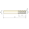 TitaNox-POWER Fresa MD Z5 TORICA SERIE CORTA (FLAT)
