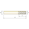 TitaNox-POWER Fresa MD Z5 SERIE LARGA (FLAT)