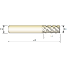 TitaNox-POWER Fresa MD Z5 SERIE CORTA (FLAT)