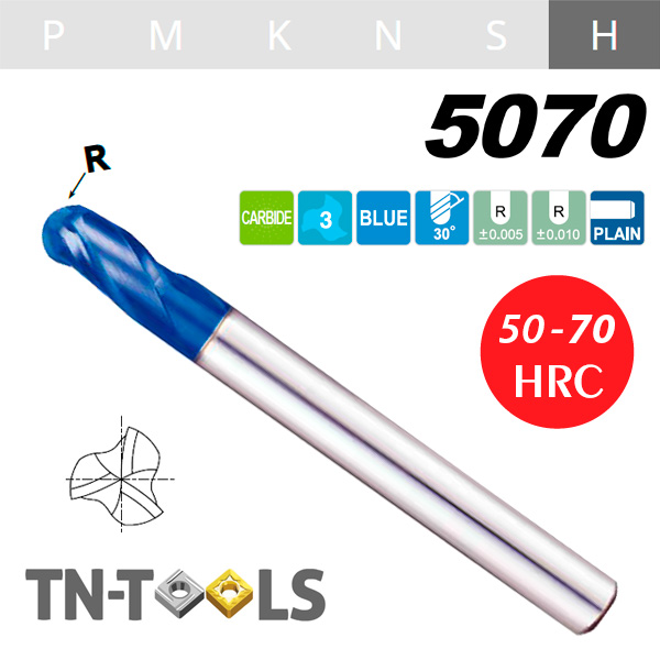 X5070 Fresa MD Z3 ESFERICA CORTE AL CENTRO 30º X5070 Fresa MD Z3 ESFERICA CORTE AL CENTRO 30º