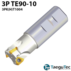 Taegutec 3P TE90-10 Portaherramientas de Fresado a 90º Adaptable para 3PK(H)T1004..