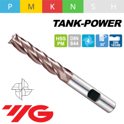 TANK-POWER Fresa HSS-PM Z4 SERIE LARGA