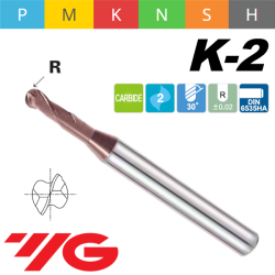 Fresa K2 MD Z2 ESFERICA DESTALONADA PARA RANURAR