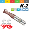 Fresa K2 MD Z2 SERIE LARGA CON AGUJERO WELDON