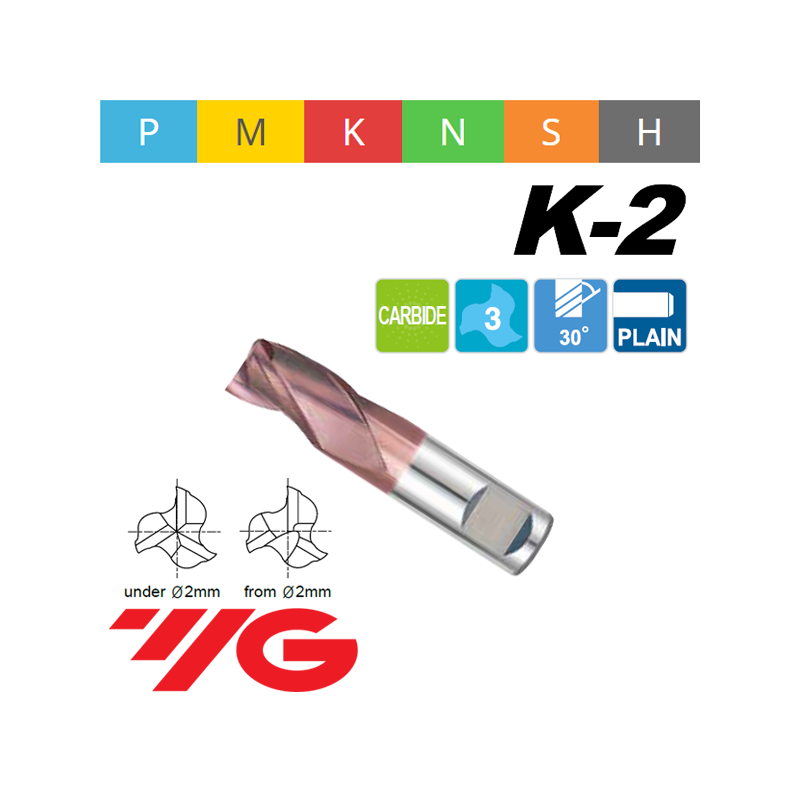 Fresa K2 MD Z3 SERIE EXTRA CORTA Fresa K2 MD Z3 SERIE EXTRA CORTA