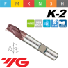 Fresa K2 MD Z3 SERIE LARGA CON AGUJERO WELDON
