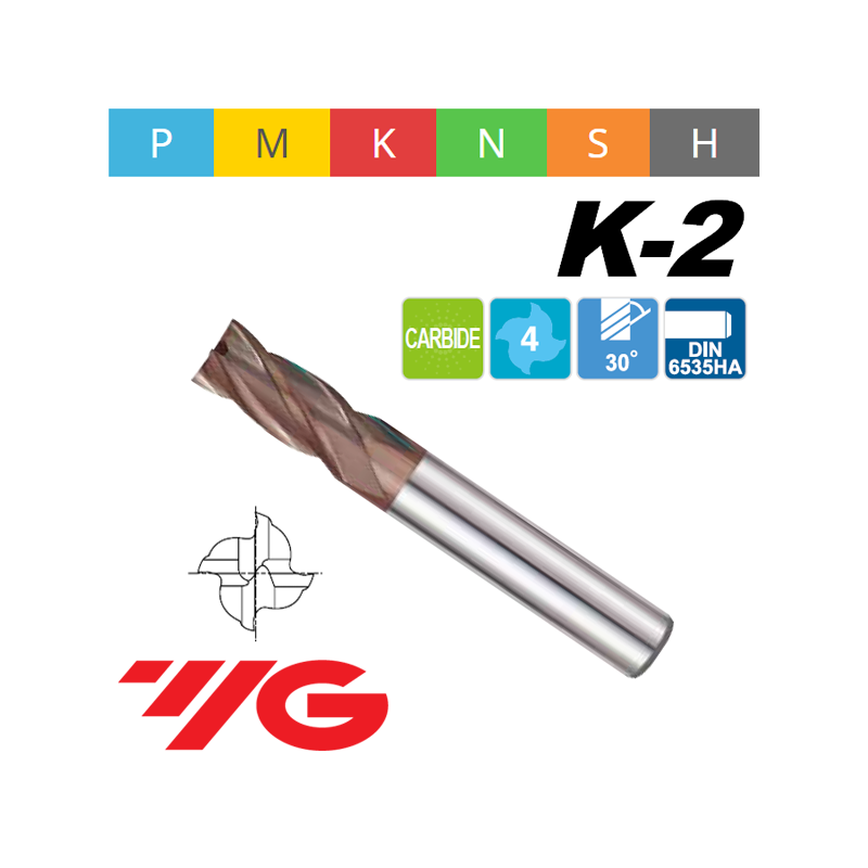 Fresa K2 MD Z4 SERIE CORTA Fresa K2 MD Z4 SERIE CORTA