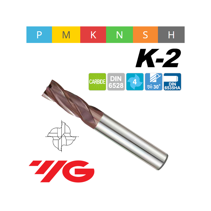 Fresa K2 MD Z4 SERIE LARGA Fresa K2 MD Z4 SERIE LARGA