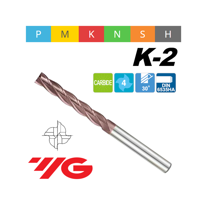 Fresa K2 MD Z4 SERIE EXTRA LARGA Fresa K2 MD Z4 SERIE EXTRA LARGA