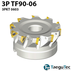 Taegutec 3P TF90-06 Plato de Fresado a 90º Adaptable para 3PKT 0603…