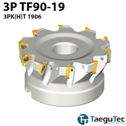 Taegutec 3P TF90-19 Plato de Fresado a 90º Adaptable para 3PK(H)T 1906…