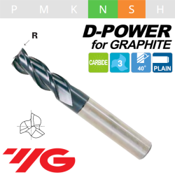 D-POWER Fresa MD Z3 TORICA SERIE CORTA HELICE 40º Rec.