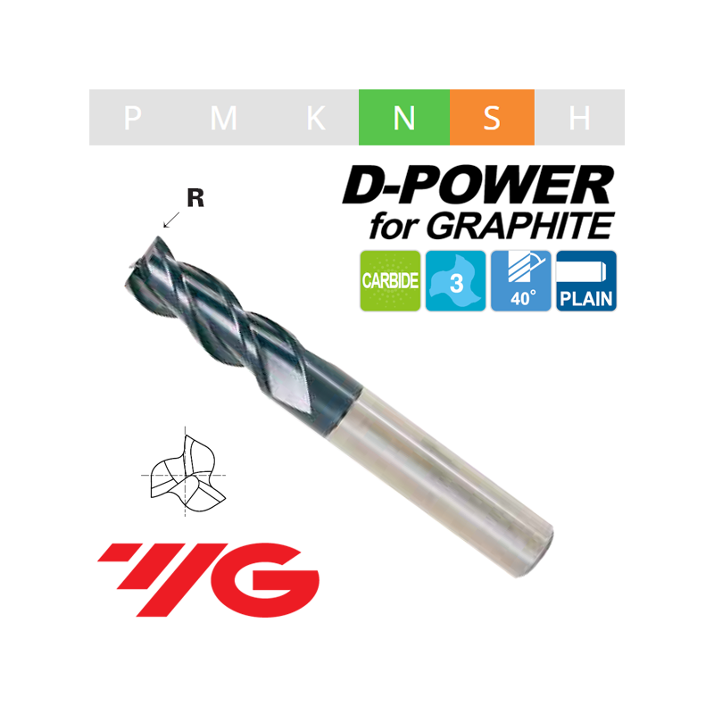 D-POWER Fresa MD Z3 TORICA SERIE CORTA HELICE 40º Rec. D-POWER Fresa MD Z3 TORICA SERIE CORTA HELICE 40º Rec.