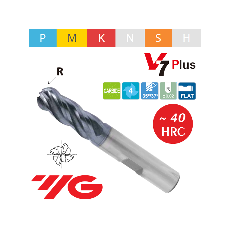 Fresa V7 PLUS MD Z4 Esférica Fresa V7 PLUS MD Z4 Esférica