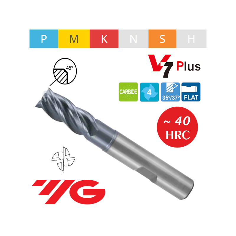 Fresa V7 PLUS MD Z4 Serie Larga Fresa V7 PLUS MD Z4 Serie Larga