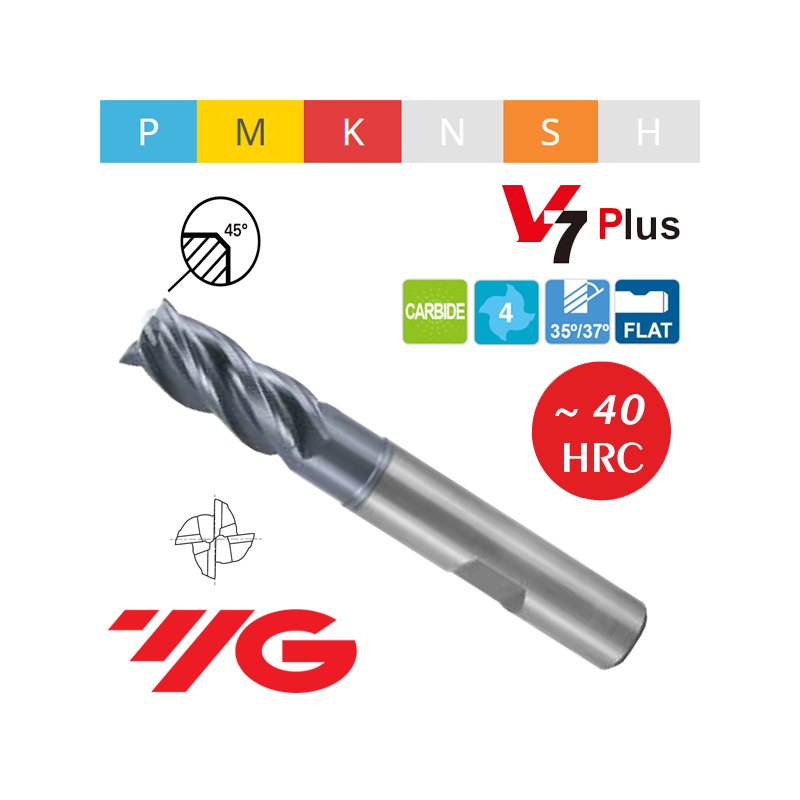 Fresa V7 PLUS MD Z4 Destalonada Fresa V7 PLUS MD Z4 Destalonada