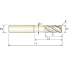 TitaNox-POWER Fresa MD Z4 TORICA DOBLE CUERPO (FLAT)