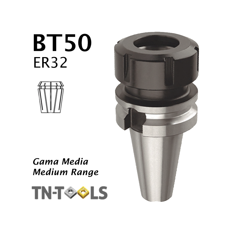 Cono Portapinza BT50 de sujección para pinza ER32 Gama Media Cono Portapinza BT50 de sujección para pinza ER32 Gama Media