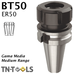 Cono Portapinza BT50 de sujección para pinza ER50 Gama Media