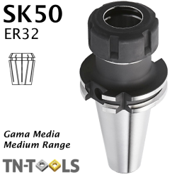 Cono Portapinza DIN69871 SK50 para sujección pinza ER32 Gama Media