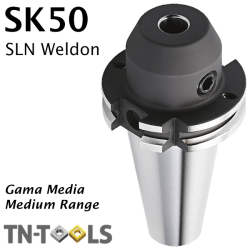 Cono Portafresas DIN69871 SK50 tipo Weldon SLN Gama Media