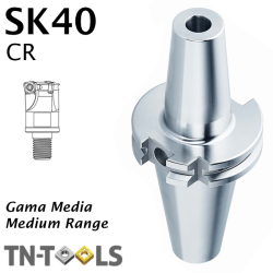 Cono Portafresas MAS403 SK40 para Cabeza Roscada Gama Media