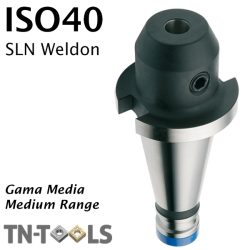 Cono Portafresas DIN2080 ISO40 tipo Weldon SLN Gama Media