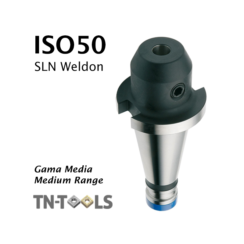 Cono Portafresas DIN2080 ISO50 tipo Weldon SLN Gama Media Cono Portafresas DIN2080 ISO50 tipo Weldon SLN Gama Media