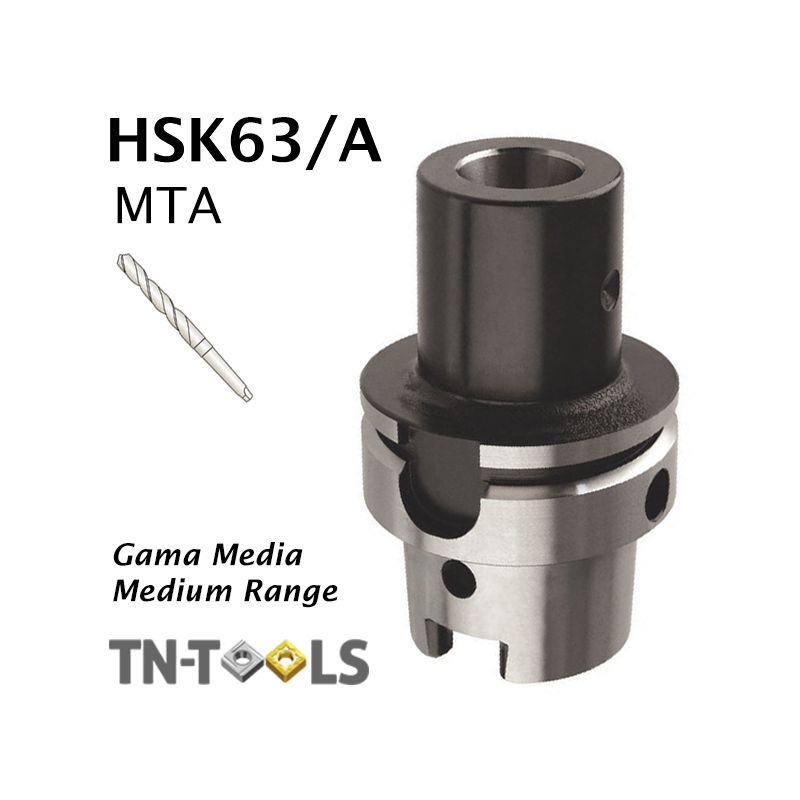 Cono reductor DIN69893 HSK63/A para morse MTA Gama Media Cono reductor DIN69893 HSK63/A para morse MTA Gama Media