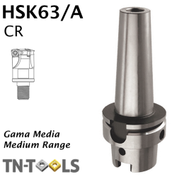 Cono Portafresas DIN69893 HSK63/A para Cabeza Roscada Gama Media