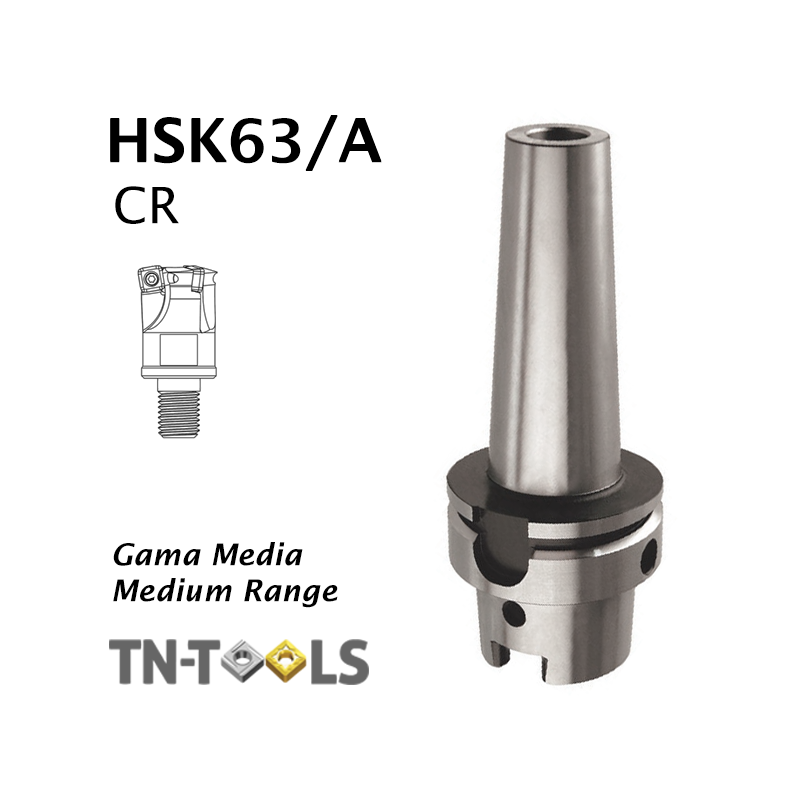 Cono Portafresas DIN69893 HSK63/A para Cabeza Roscada Gama Media Cono Portafresas DIN69893 HSK63/A para Cabeza Roscada Gama Media