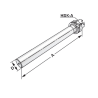 Cono DIN69893 HSK100/A  Barra de Control