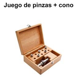 Drill chuck set in wooden box BT  30 JIS B 6339 AD