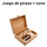 Drill chuck set in wooden box BT  30 JIS B 6339 AD