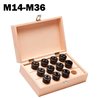 Quick-change adaptors without clutch Set of 9 pieces M14/M36 Gr.3