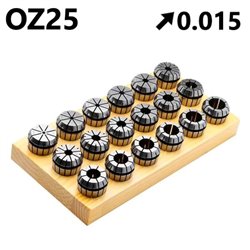 Collet sets OZ25 in wooden socket Accuracy 0.015