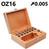 Set de Pinzas OZ16 en Estuche de Madera Precisión 0.005