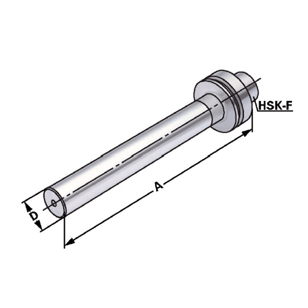 Cono HSK63/F DIN69893-6 Barra de Control