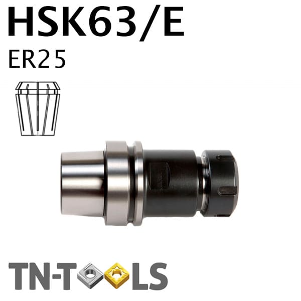 HSK63/E ER25 Collet Chuck Medium Range HSK63/E ER25 Collet Chuck Medium Range