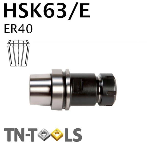 Mandrins à Pinces HSK63/E Type ER40 Milieu de Gamme