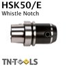 Whistle Notch HSK50/E End Mill Holders Medium Range