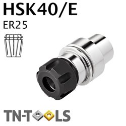 Collet chucks HSK40/E ER25 Medium Range