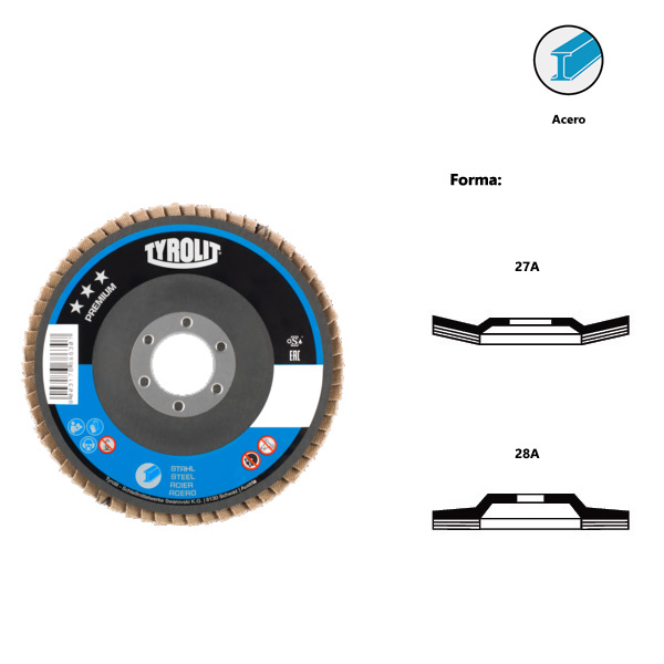 PREMIUM*** flap discs for steel PREMIUM*** flap discs for steel