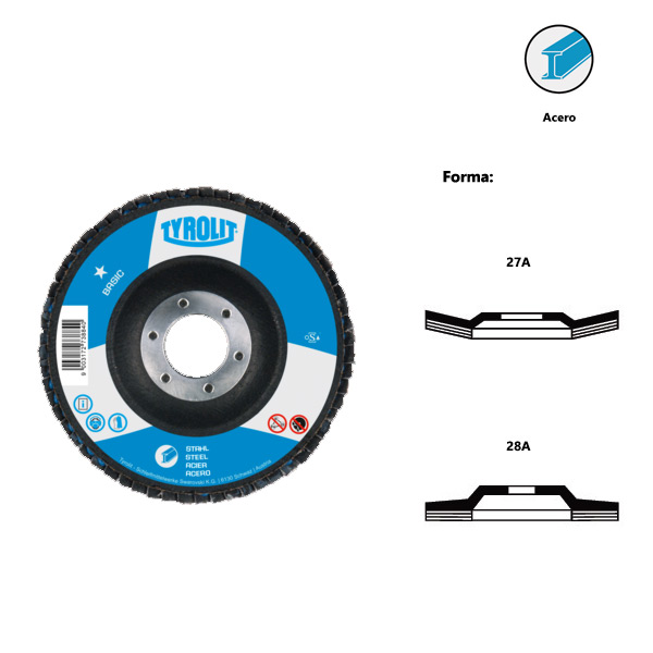 BASIC* flap discs for steel