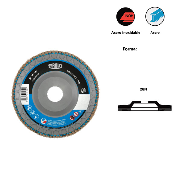 Discos de láminas PREMIUM *** LONGLIFE C-TRIM para acero y acero inoxidable