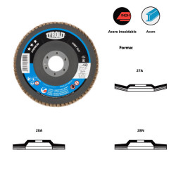 PREMIUM*** FASTCUT flap discs for steel and stainless steel